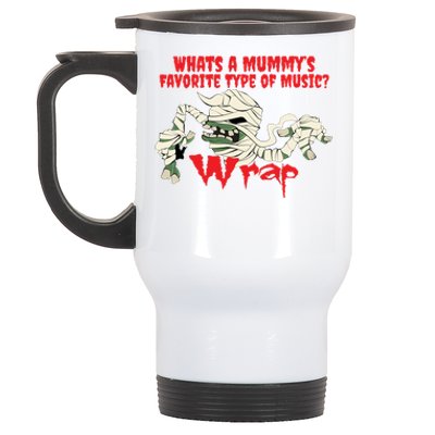 Halloween Dad Joke Pun Mummy Music Meaningful Gift Stainless Steel Travel Mug