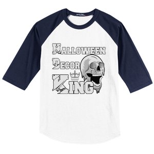 Halloween Decorations King Spooky House Decorating Dad Baseball Sleeve Shirt