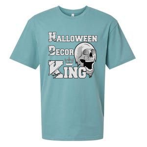 Halloween Decorations King Spooky House Decorating Dad Sueded Cloud Jersey T-Shirt