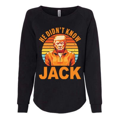 He Didnt Know Jack Trump Vintage Womens California Wash Sweatshirt