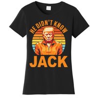 He Didnt Know Jack Trump Vintage Women's T-Shirt