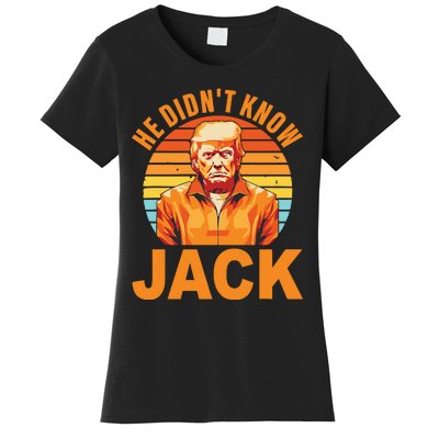 He Didnt Know Jack Trump Vintage Women's T-Shirt