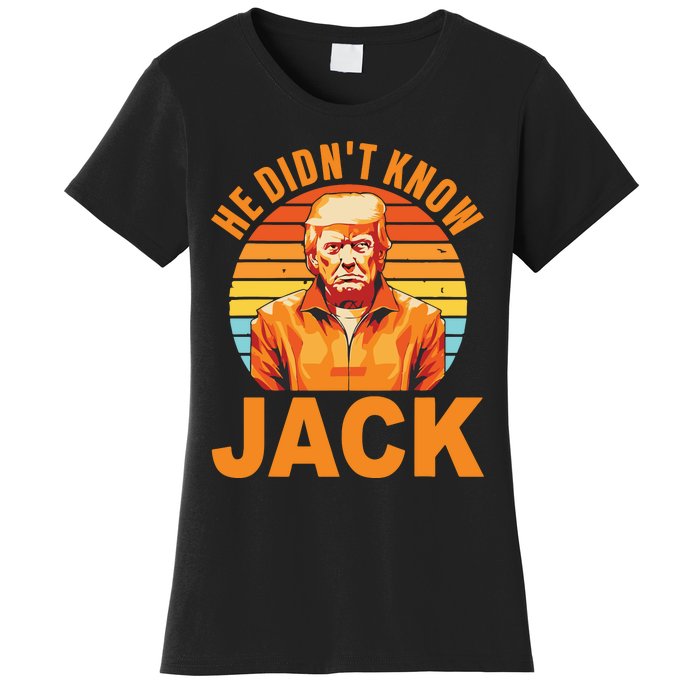 He Didnt Know Jack Trump Vintage Women's T-Shirt