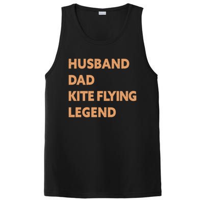 Husband Dad Kite Flying Legend Funny Kite Flyer Great Gift PosiCharge Competitor Tank