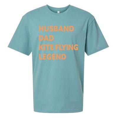 Husband Dad Kite Flying Legend Funny Kite Flyer Great Gift Sueded Cloud Jersey T-Shirt