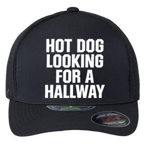 Hot Dog Looking For A Hallway Fast Food Funny Flexfit Unipanel Trucker Cap