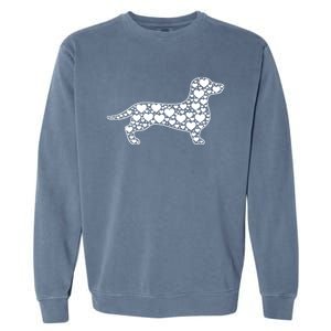 Heart Dog Lover Funny Gift Dachshund Puppy Valentines Day Gift Garment-Dyed Sweatshirt