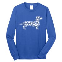 Heart Dog Lover Funny Gift Dachshund Puppy Valentines Day Gift Long Sleeve Shirt