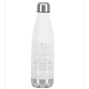 Host Dad Like Normal Dad Except Much Cooler Stainless Steel Insulated Water Bottle