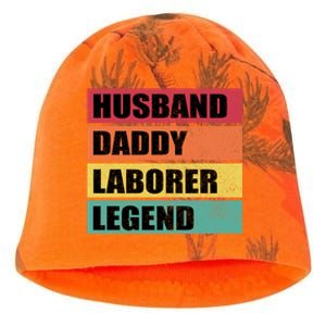 Husband Daddy Laborer Legend Retro Fathers Day Cool Gift Kati - Camo Knit Beanie