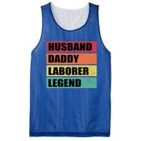 Husband Daddy Laborer Legend Retro Fathers Day Cool Gift Mesh Reversible Basketball Jersey Tank