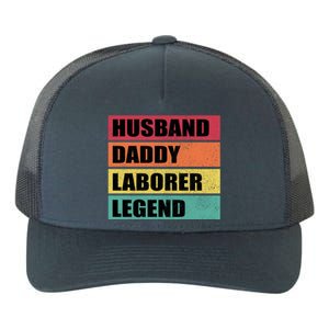 Husband Daddy Laborer Legend Retro Fathers Day Cool Gift Yupoong Adult 5-Panel Trucker Hat