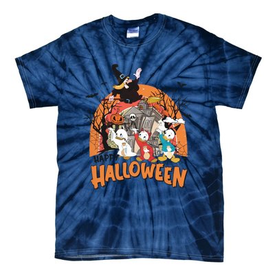 Huey Dewey Louie Duck Witch Hazel Trick Or Treat Halloween Tie-Dye T-Shirt