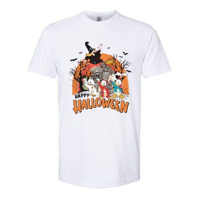 Huey Dewey Louie Duck Witch Hazel Trick Or Treat Halloween Softstyle CVC T-Shirt