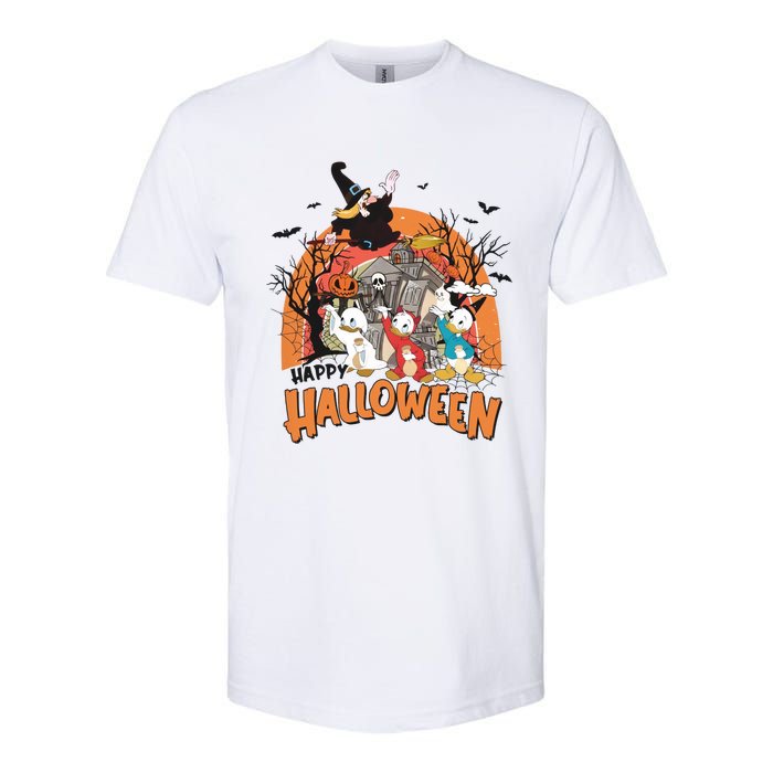 Huey Dewey Louie Duck Witch Hazel Trick Or Treat Halloween Softstyle CVC T-Shirt