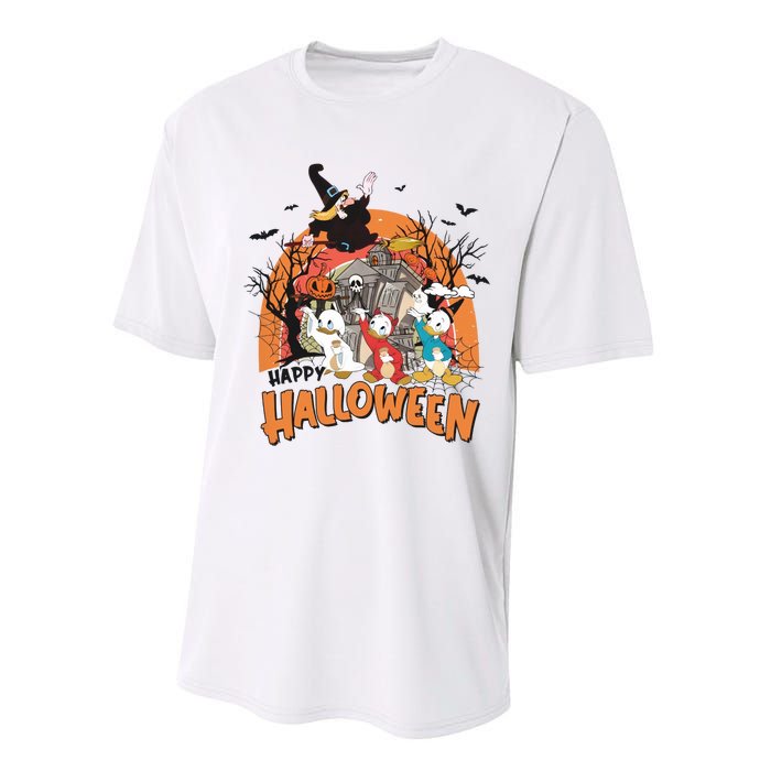 Huey Dewey Louie Duck Witch Hazel Trick Or Treat Halloween Performance Sprint T-Shirt