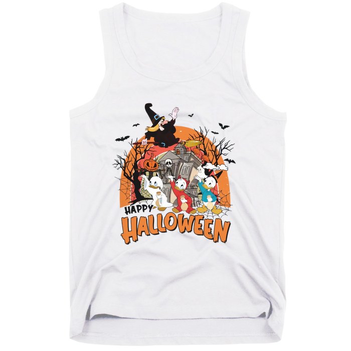 Huey Dewey Louie Duck Witch Hazel Trick Or Treat Halloween Tank Top