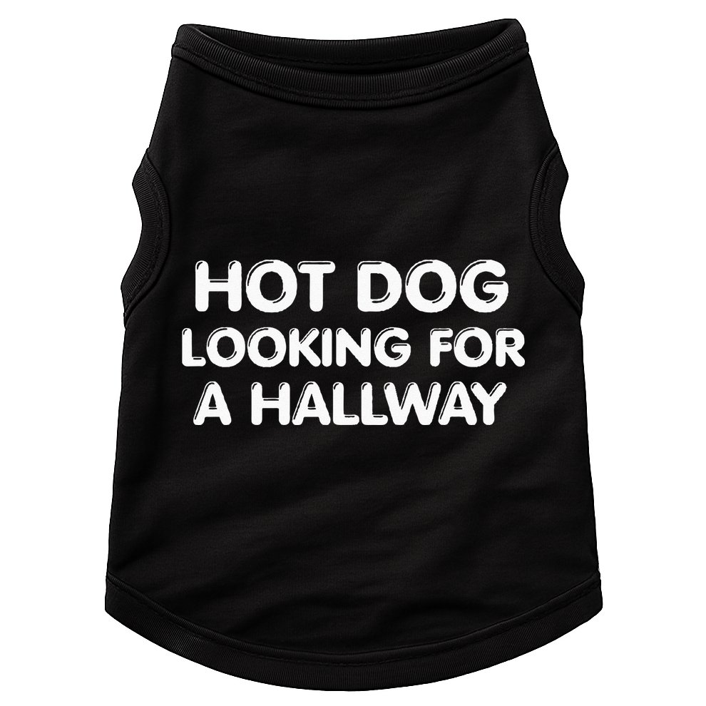 Hot Dog Looking For a Hallway Funny Doggie Tank