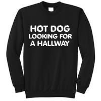 Hot Dog Looking For a Hallway Funny Sweatshirt