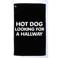 Hot Dog Looking For a Hallway Funny Golf Towel