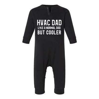 Hvac Dad Like A Normal Dad But Cooler HVAC'R And HVACR Infant Fleece One Piece