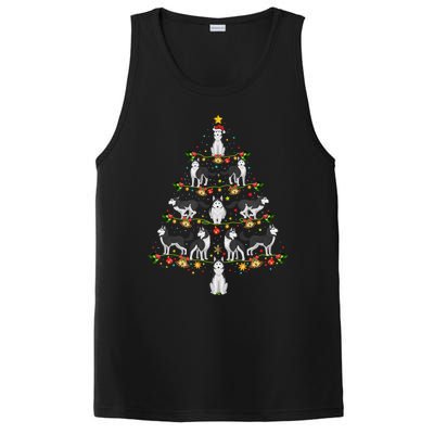 Husky Dog Lover Xmas Matching Santa Husky Christmas Tree Meaningful Gift PosiCharge Competitor Tank