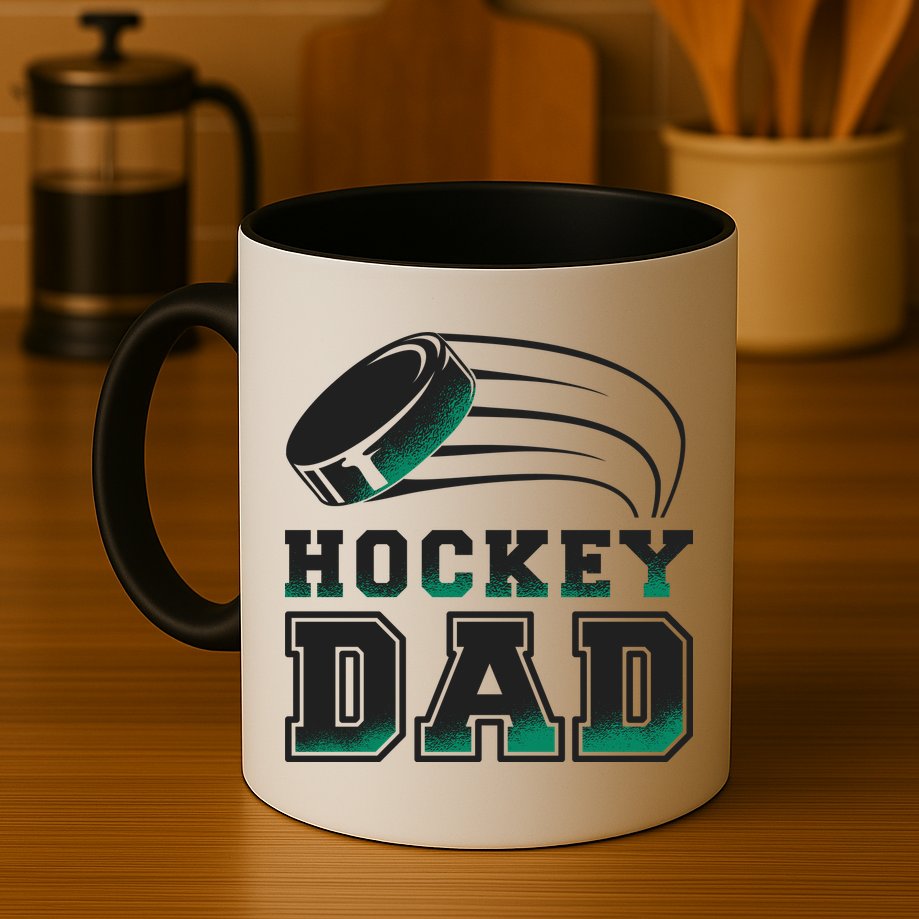 Hockey Dad Logo Mug