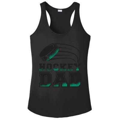 Hockey Dad Logo Ladies PosiCharge Competitor Racerback Tank