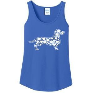 Heart Dog Lover Funny Gift Dachshund Puppy Valentines Day Gift Ladies Essential Tank