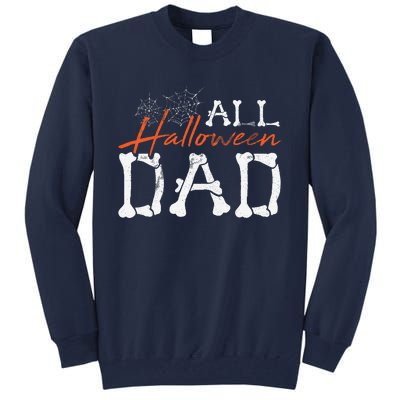 Halloween Dad Lazy Halloween Costume Spooky Creepy Bones Tall Sweatshirt