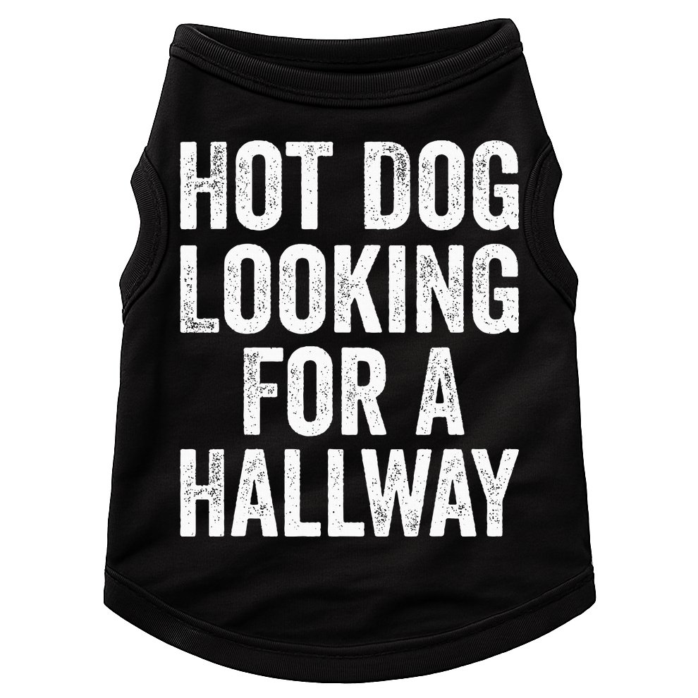 Hot Dog Looking For A Hallway Fast Food Funny Doggie Tank