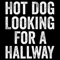 Hot Dog Looking For A Hallway Fast Food Funny 7-Panel Snapback Hat