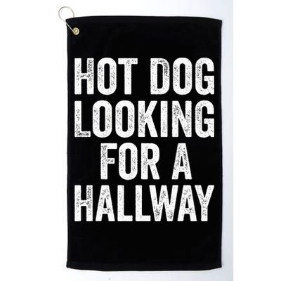 Hot Dog Looking For A Hallway Fast Food Funny Golf Towel