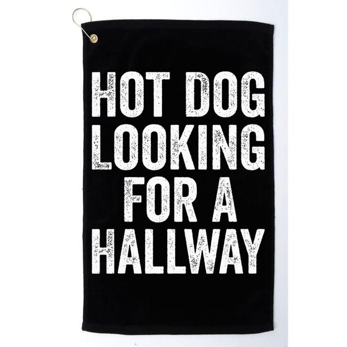 Hot Dog Looking For A Hallway Fast Food Funny Golf Towel