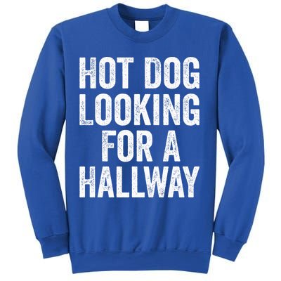 Hot Dog Looking For A Hallway Fast Food Funny Sweatshirt