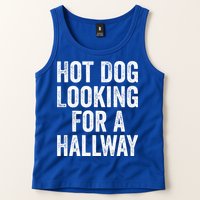 Hot Dog Looking For A Hallway Fast Food Funny Tank Top