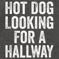 Hot Dog Looking For A Hallway Fast Food Funny Vector Backpack