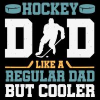 Hockey Dad Like A Regular Dad But Cooler Great Fathers Day Funny Gift Impact Tech Backpack