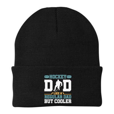 Hockey Dad Like A Regular Dad But Cooler Great Fathers Day Funny Gift Beanie