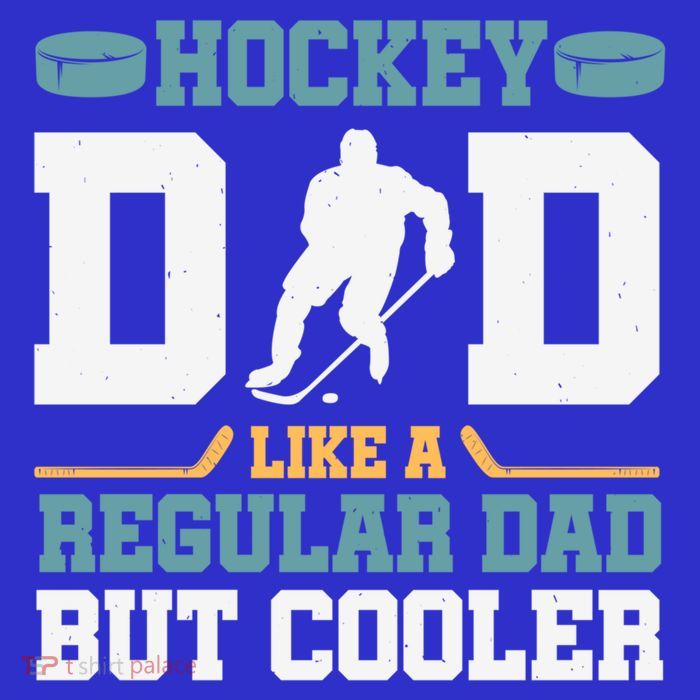 Hockey Dad Like A Regular Dad But Cooler Great Fathers Day Funny Gift Tall T-Shirt