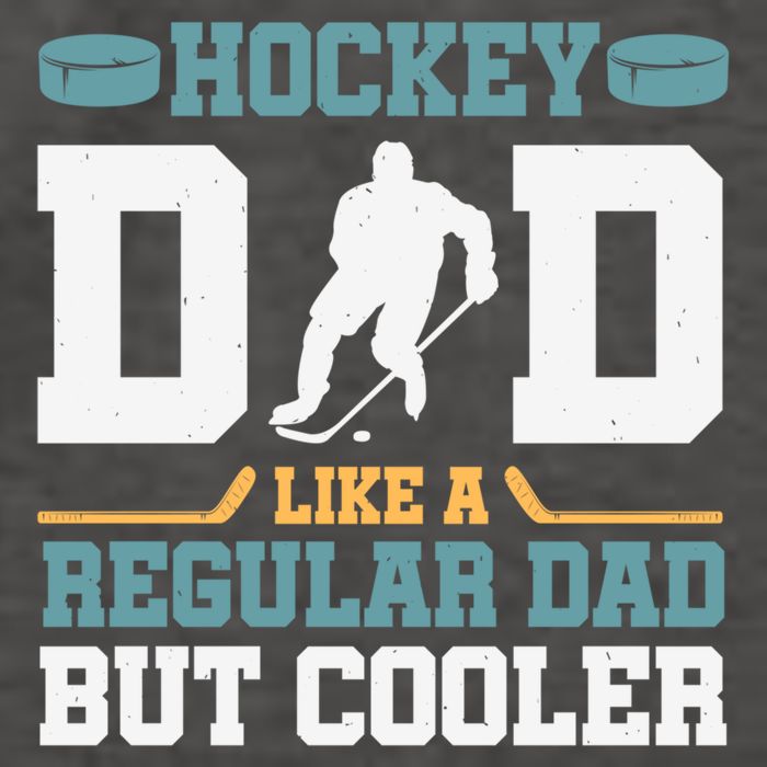 Hockey Dad Like A Regular Dad But Cooler Great Fathers Day Funny Gift Vector Backpack