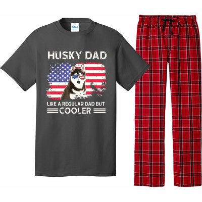 Husky Dad Like A Regular Dad But Cooler Dog Dad Fathers Day Pajama Set