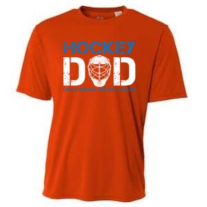 Hockey Dad Like Normal Dad But Cooler Ice Hockey Dad Gift Cooling Performance Crew T-Shirt