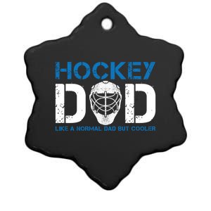 Hockey Dad Like Normal Dad But Cooler Ice Hockey Dad Gift Ceramic Star Ornament