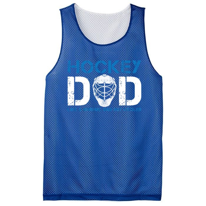 Hockey Dad Like Normal Dad But Cooler Ice Hockey Dad Gift Mesh Reversible Basketball Jersey Tank