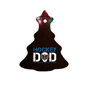 Hockey Dad Like Normal Dad But Cooler Ice Hockey Dad Gift Ceramic Tree Ornament