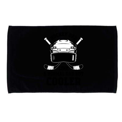 Hockey Dad Like Normal Dad But Cooler Gift Microfiber Hand Towel