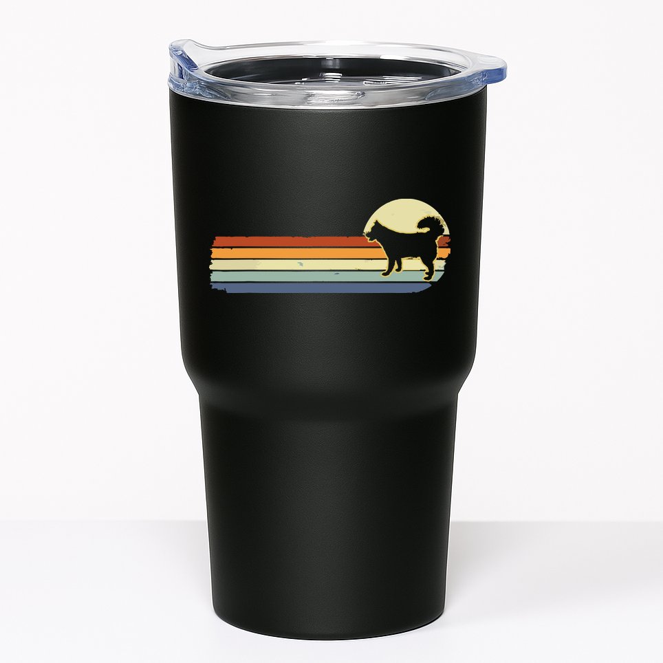 Husky Dog Lover Gift Retro Vintage Silhouette Tumbler