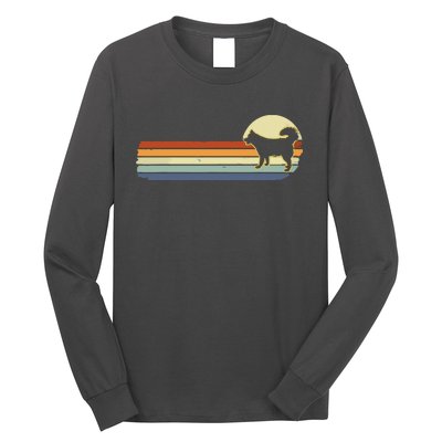 Husky Dog Lover Gift Retro Vintage Silhouette Long Sleeve Shirt