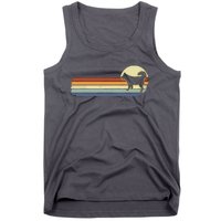 Husky Dog Lover Gift Retro Vintage Silhouette Tank Top